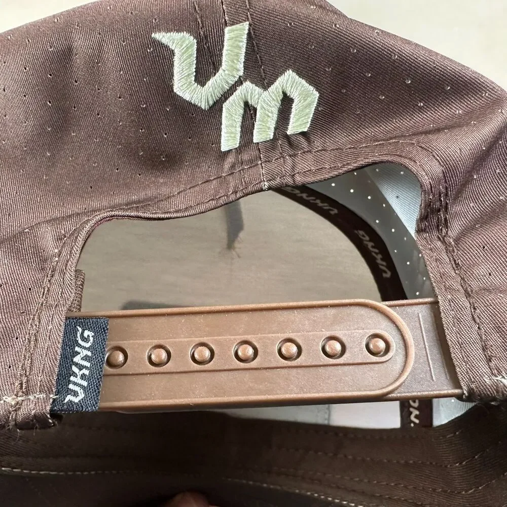 Vavia Easy Go Hat Viking Motorsports Brown Cream Rope Trucker Cap Snapback